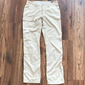 Columbia Beige Cargo Hiking Pants w/ Adjustable Waist size 6